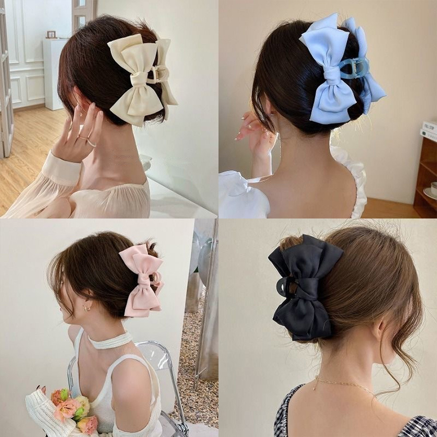 Hair Clip Claw Large - Pinzas de Pelo Grandes con Lazo,