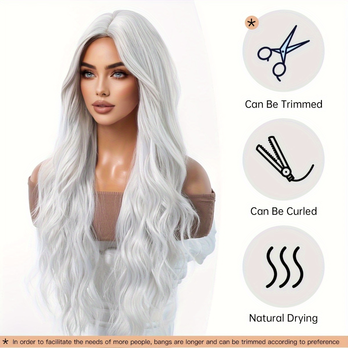 Peluca de fibra sintética de l - Hair Care For Wavy Hair reseña y precio
