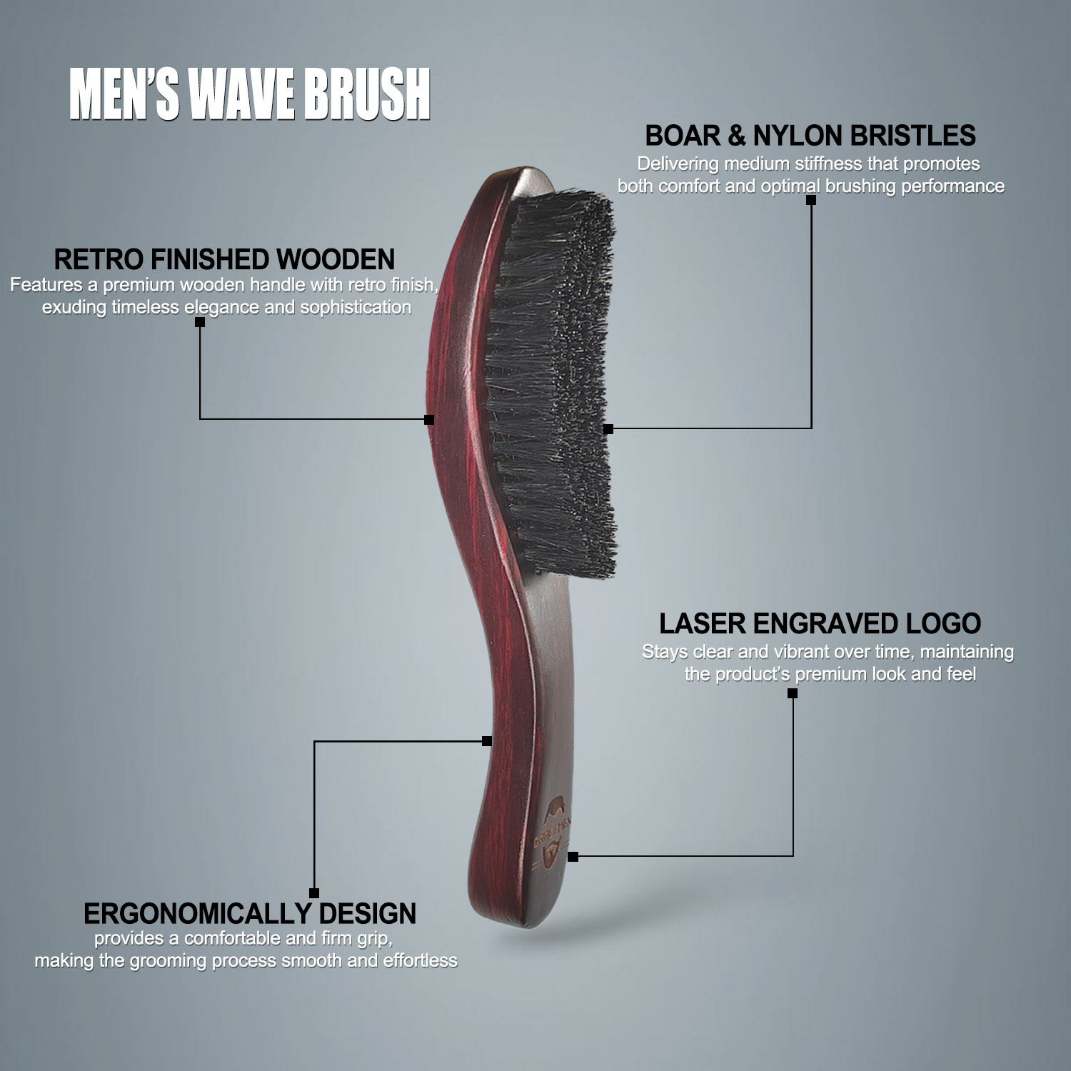 Cepillo para Cabello y Barba G - Hair Care Products reseña y precio