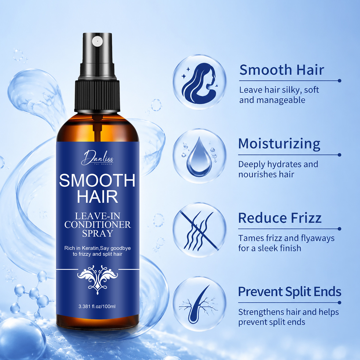 Acondicionador en spray sin en - Hair Care Heat Protectant reseña y precio