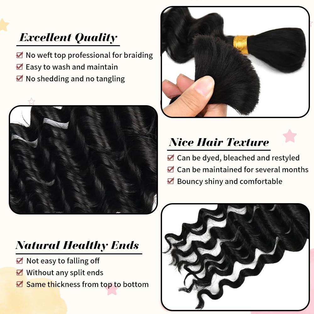 Cabello trenzado humano para t - Hair Care For Wavy Hair reseña y precio