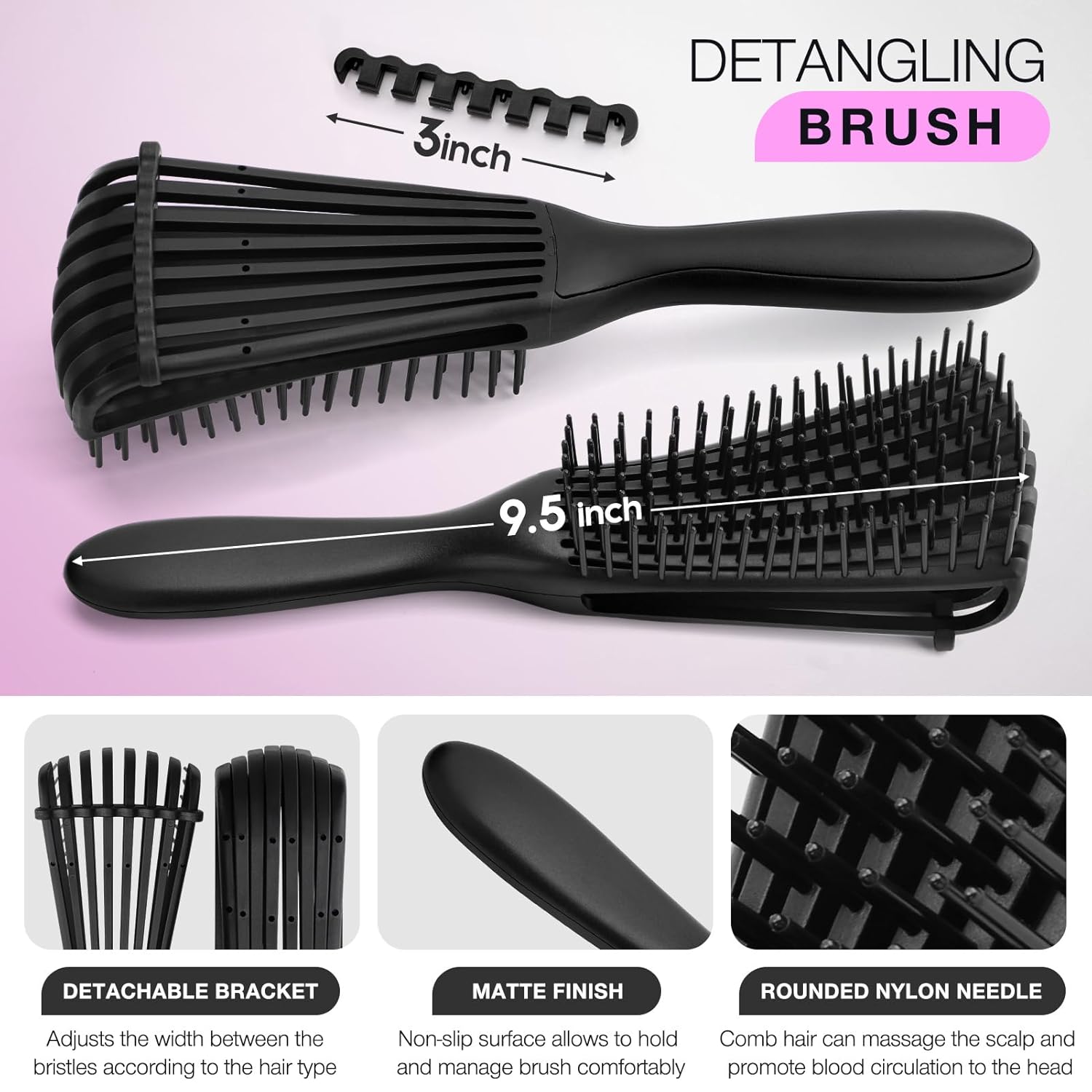 Juego de cepillos desenredante - Hair Care For Wavy Hair reseña y precio