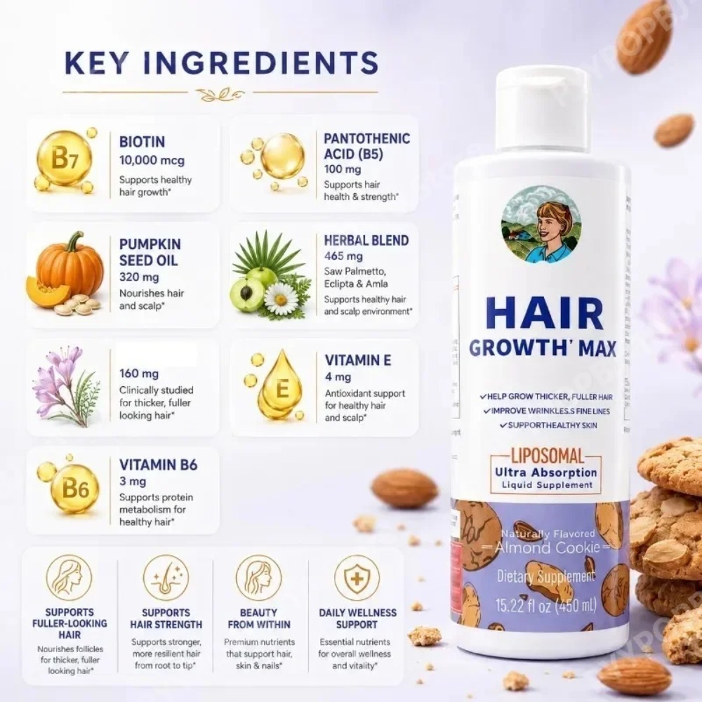 Líquido Liposomal para el Crec - Hair Growth Serum Oil reseña y precio